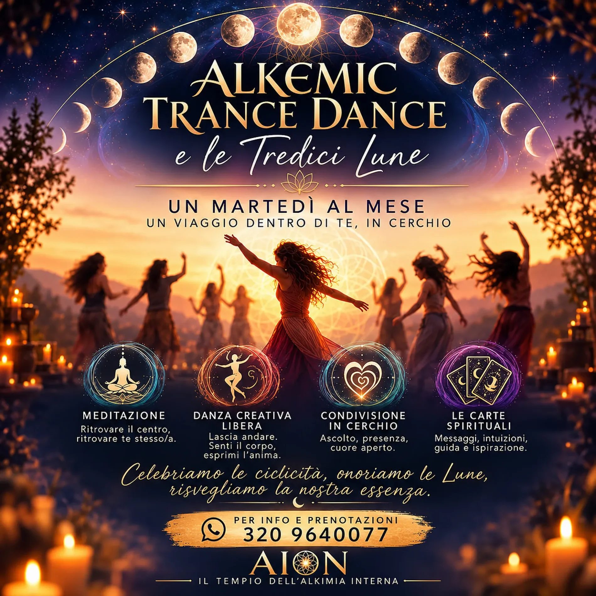 Locandina: Alkemic Trance Dance e le Tredici Lune